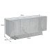 Comode - Comoda TV cu model optic 3D, Lemn mahon natur albit, ART DECO 170cm