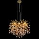 Pendule, Lustre suspendate - Lustra suspendata metal auriu mat, cristale de sticla QUEENA