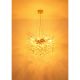 Pendule, Lustre suspendate - Lustra suspendata metal auriu mat, cristale de sticla QUEENA