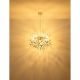 Pendule, Lustre suspendate - Lustra suspendata metal argintiu mat, cristale de sticla QUEENA