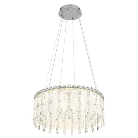 Pendule, Lustre suspendate - Lustra LED suspendata cu telecomanda KLUNKA crom