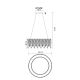 Pendule, Lustre suspendate - Lustra LED suspendata cu telecomanda KLUNKA crom