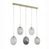 Lustra cu 5 pendule sticla colorata Whirl