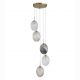 Pendule, Lustre suspendate - Lustra cu 5 pendule sticla colorata Whirl