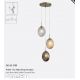 Pendule, Lustre suspendate - Lustra cu 3 pendule sticla colorata Whirl