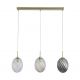 Pendule, Lustre suspendate - Lustra cu 3 pendule sticla colorata Whirl