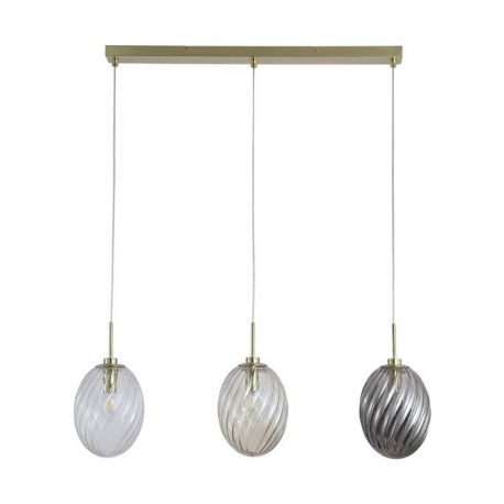 Pendule, Lustre suspendate - Lustra cu 3 pendule sticla colorata Whirl