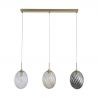 Lustra cu 3 pendule sticla colorata Whirl
