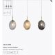 Pendule, Lustre suspendate - Lustra cu 3 pendule sticla colorata Whirl