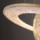 Candelabre, Lustre - Lustra decorativa metal auriu, acrilic LED Alexia