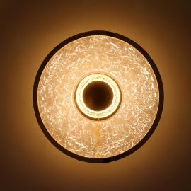 Aplice, corpuri de iluminat pentru pereti - Aplica decorativa metal auriu, acrilic LED Alexia