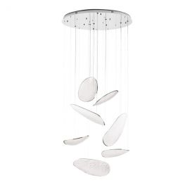 Lustra casa scarii lumina decorativa LED Empire 121W crom