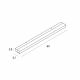 Iluminat pentru baie - Aplica liniara LED, Protectie IP44 Trio 10W crom