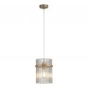 Pendul metal auriu, tije din sticla Swizzle