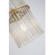 Pendule, Lustre suspendate - Pendul metal auriu, tije din sticla Swizzle