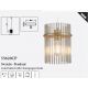 Pendule, Lustre suspendate - Pendul metal auriu, tije din sticla Swizzle