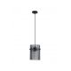 Pendule, Lustre suspendate - Pendul metal negru, tije din sticla Swizzle