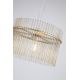 Pendule, Lustre suspendate - Lustra suspendata metal auriu, tije din sticla Swizzle