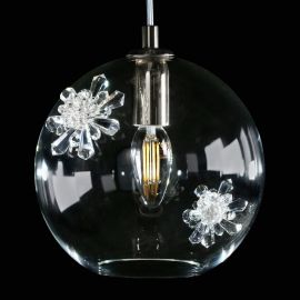 Lustra LUX decorativ fulgi de zapada din cristal SNOWFLAKE 02A