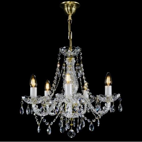 Lustre Cristal Bohemia - Candelabru Cristal Bohemia Exclusive 5 brate Magda V