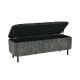 Banchete-Tabureti - Bancheta cu spatiu de depozitare Catifea Verde inchis, EN VOGUE 120cm