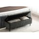 Banchete-Tabureti - Bancheta cu spatiu de depozitare Catifea Verde inchis, EN VOGUE 120cm