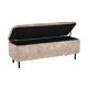 Banchete-Tabureti - Bancheta cu spatiu de depozitare Catifea bej, EN VOGUE 120cm