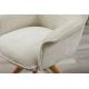 Seturi scaune, HoReCa - Set de 2 scaune pivotante picioare din lemn LE GRAND bej chenille