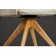 Seturi scaune, HoReCa - Set de 2 scaune pivotante picioare din lemn LE GRAND bej chenille