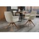 Seturi scaune, HoReCa - Set de 2 scaune pivotante picioare din lemn LE GRAND bej chenille