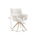 Seturi scaune, HoReCa - Set de 2 scaune pivotante picioare din lemn LE GRAND bej chenille