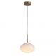 Pendule, Lustre suspendate - Pendul LED metal auriu sticla decorativa Confetti