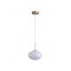 Pendule, Lustre suspendate - Pendul LED metal auriu sticla decorativa Confetti