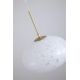 Pendule, Lustre suspendate - Pendul LED metal auriu sticla decorativa Confetti
