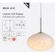 Pendule, Lustre suspendate - Pendul LED metal auriu sticla decorativa Confetti