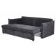 Canapele - Canapea extensibila, Catifea Gri APARTMENT 215cm