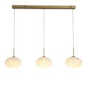 Lustra LED suspendata metal auriu sticla decorativa Confetti