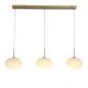 Lustra LED suspendata metal auriu sticla decorativa Confetti