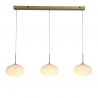 Lustra LED suspendata metal auriu sticla decorativa Confetti