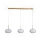 Pendule, Lustre suspendate - Lustra LED suspendata metal auriu sticla decorativa Confetti