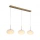 Pendule, Lustre suspendate - Lustra LED suspendata metal auriu sticla decorativa Confetti