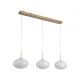 Pendule, Lustre suspendate - Lustra LED suspendata metal auriu sticla decorativa Confetti