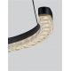 Pendule, Lustre suspendate - Lustra circulara aluminiu negru GREAMY D-46cm