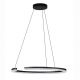 Lustra circulara aluminiu negru GREAMY D-65cm