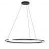 Lustra circulara aluminiu negru GREAMY D-85cm