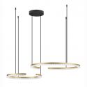 Lustra circulara aluminiu auriu GREAMY D-93cm