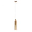 Pendul metal auriu, sticla chihlimbar ZOELLA