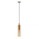 Pendul metal auriu, sticla chihlimbar ZOELLA