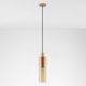 Pendule, Lustre suspendate - Pendul metal auriu, sticla chihlimbar ZOELLA