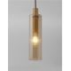 Pendule, Lustre suspendate - Pendul metal auriu, sticla chihlimbar ZOELLA